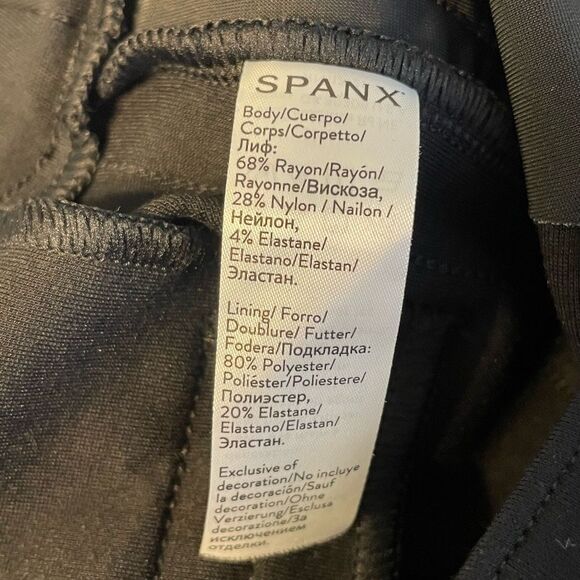 SPANX Ponte Skinny Sequin Trim Black S/P - Picture 10 of 10
